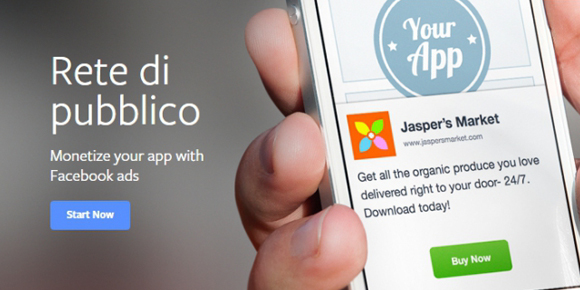 Facebook presenta la sua piattaforma di mobile advertising