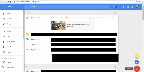 Google Inbox la soluzione mail veloce