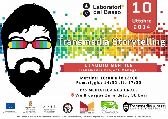 Transmedia storytelling, la diretta streaming con Claudio Gentile