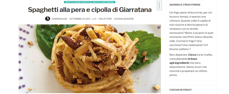 preparare Primi Veloci Primi Veloci