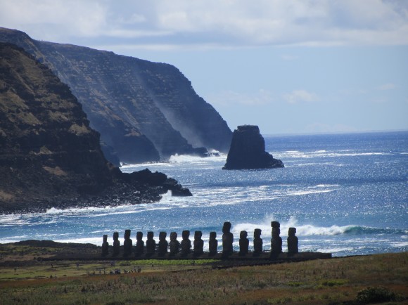 Moai nell'Isola di Pasqua