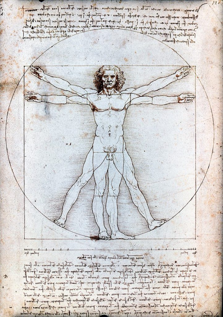 i robot - l'uomo vitruviano di leonardo da vinci