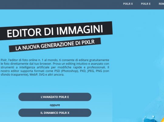 pixlr editor di foto online per creare immagini