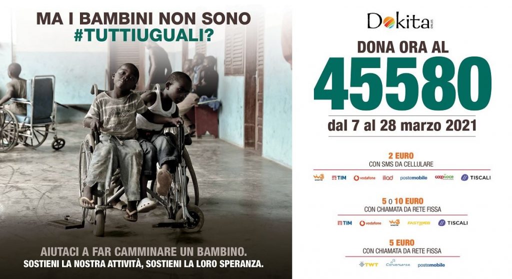 Dokita campagna solidale per i bimbi disabili del Camerun